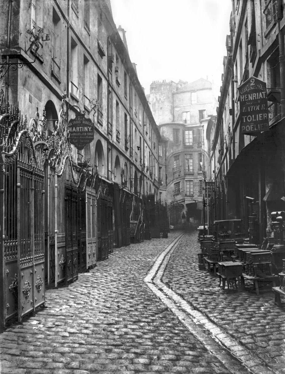 Passage du Dragon, París, 1858-78 de Charles Marville