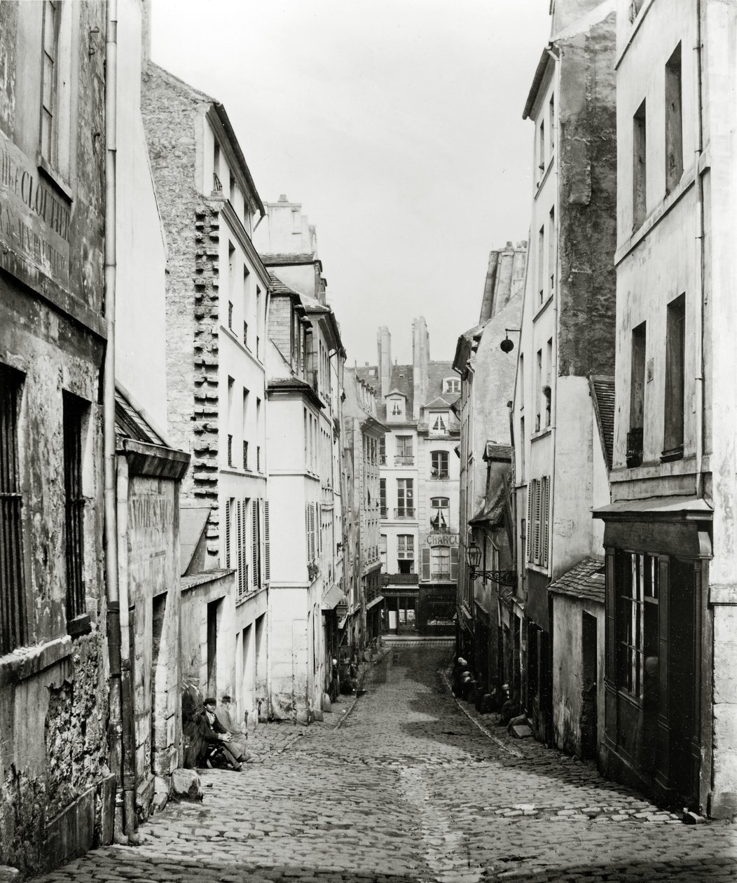 Rue du Bon-Puits, desde la Rue Traversine, París, 1858-78 de Charles Marville