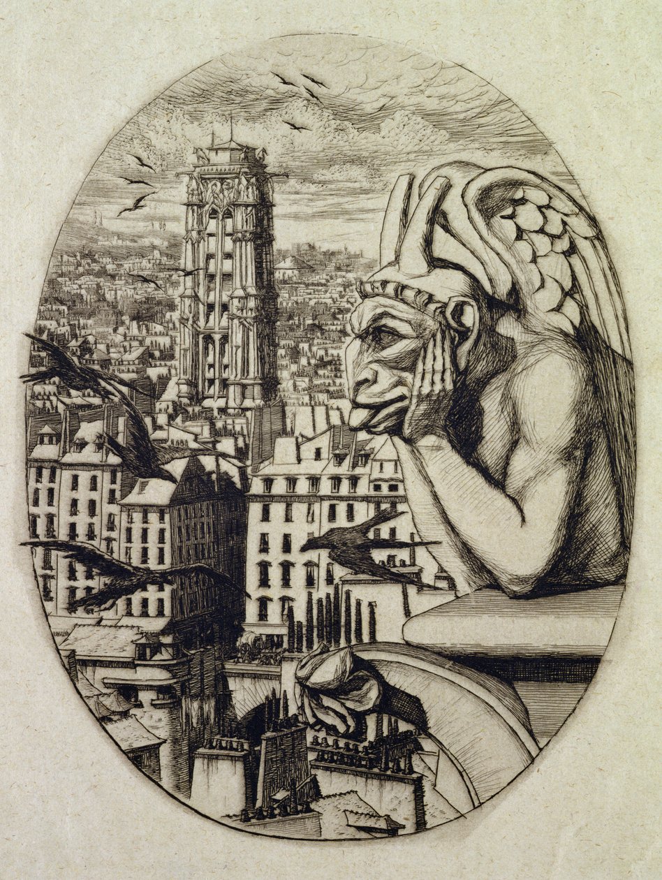 El vampiro (Le Stryge) de Charles Meryon