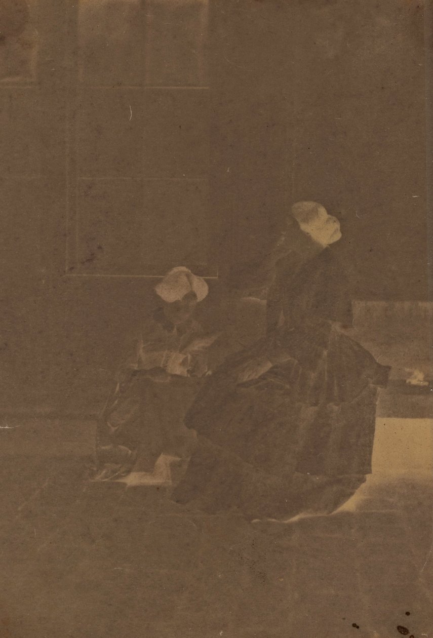 Mujeres en un patio de Charles Nègre