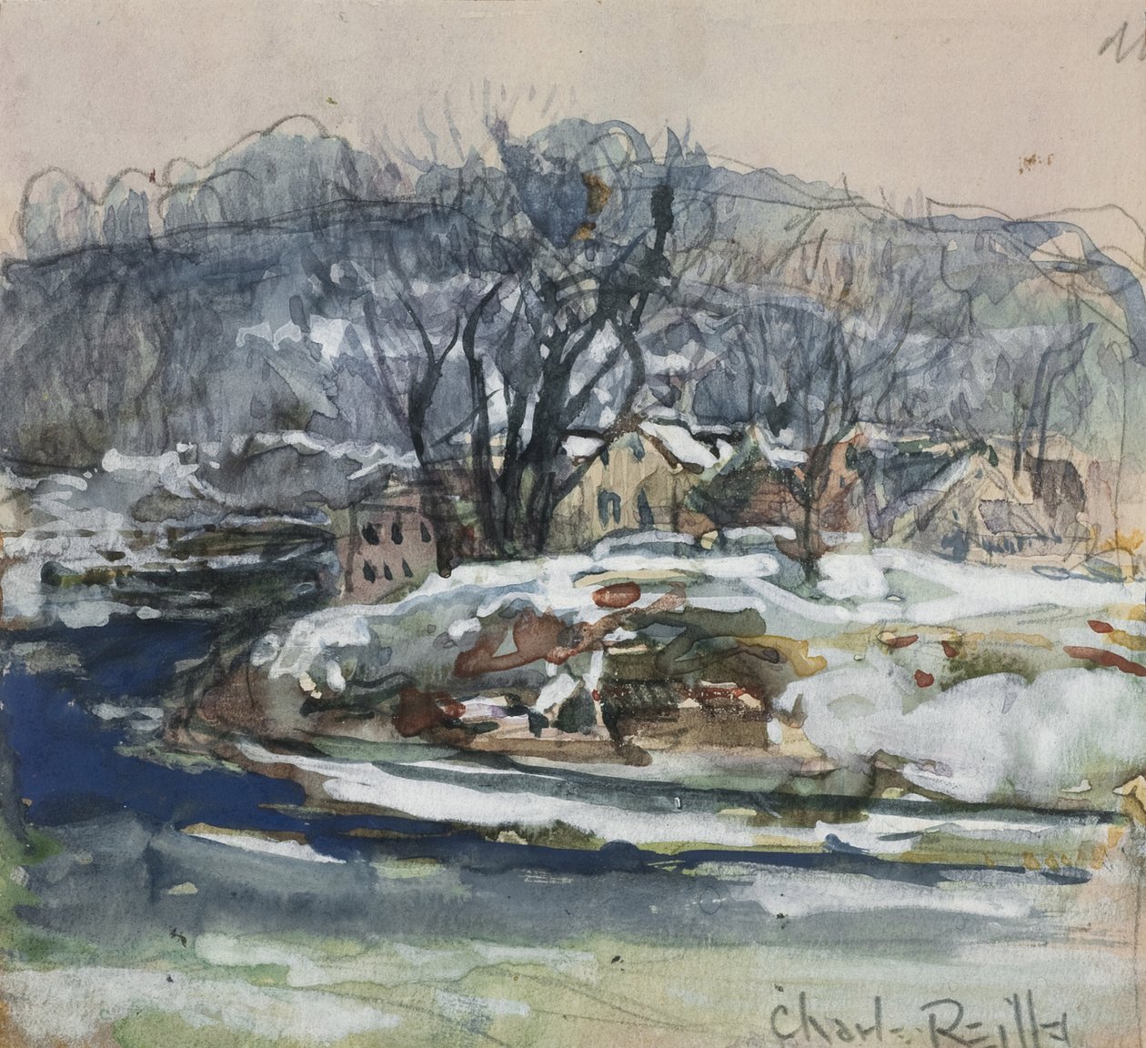 Paisaje de invierno de Charles P. Reiffel