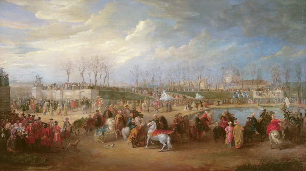 Mehemet Effendi, embajador turco, llega a las Tullerías el 21 de marzo de 1721, después de 1721 de Charles Parrocel