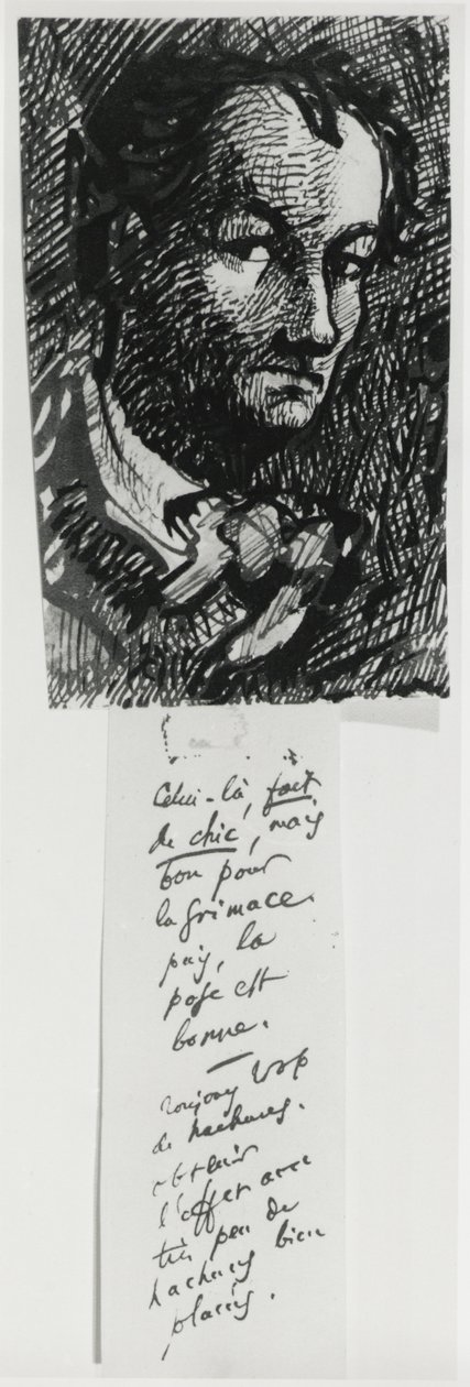 Autorretrato de Charles Pierre Baudelaire
