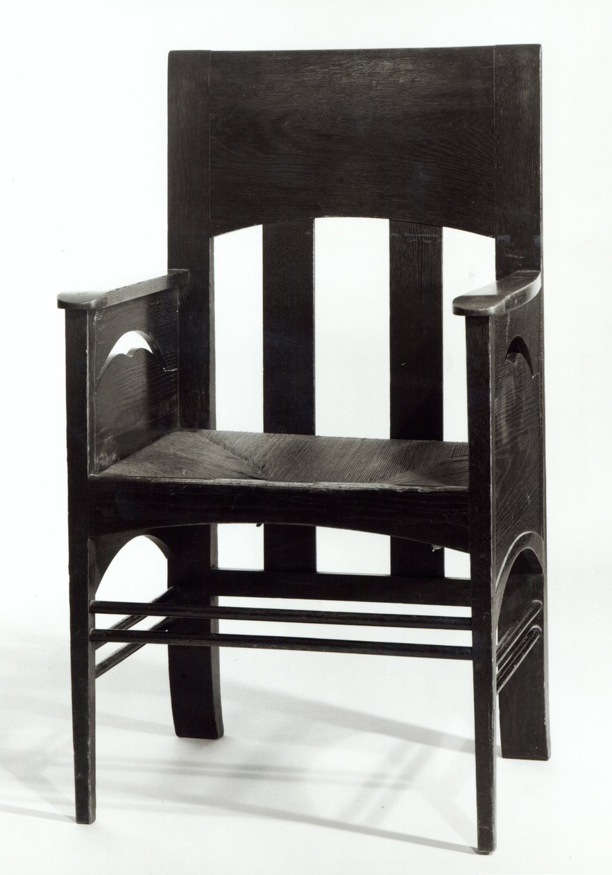Sillón, c.1897 de Charles Rennie Mackintosh