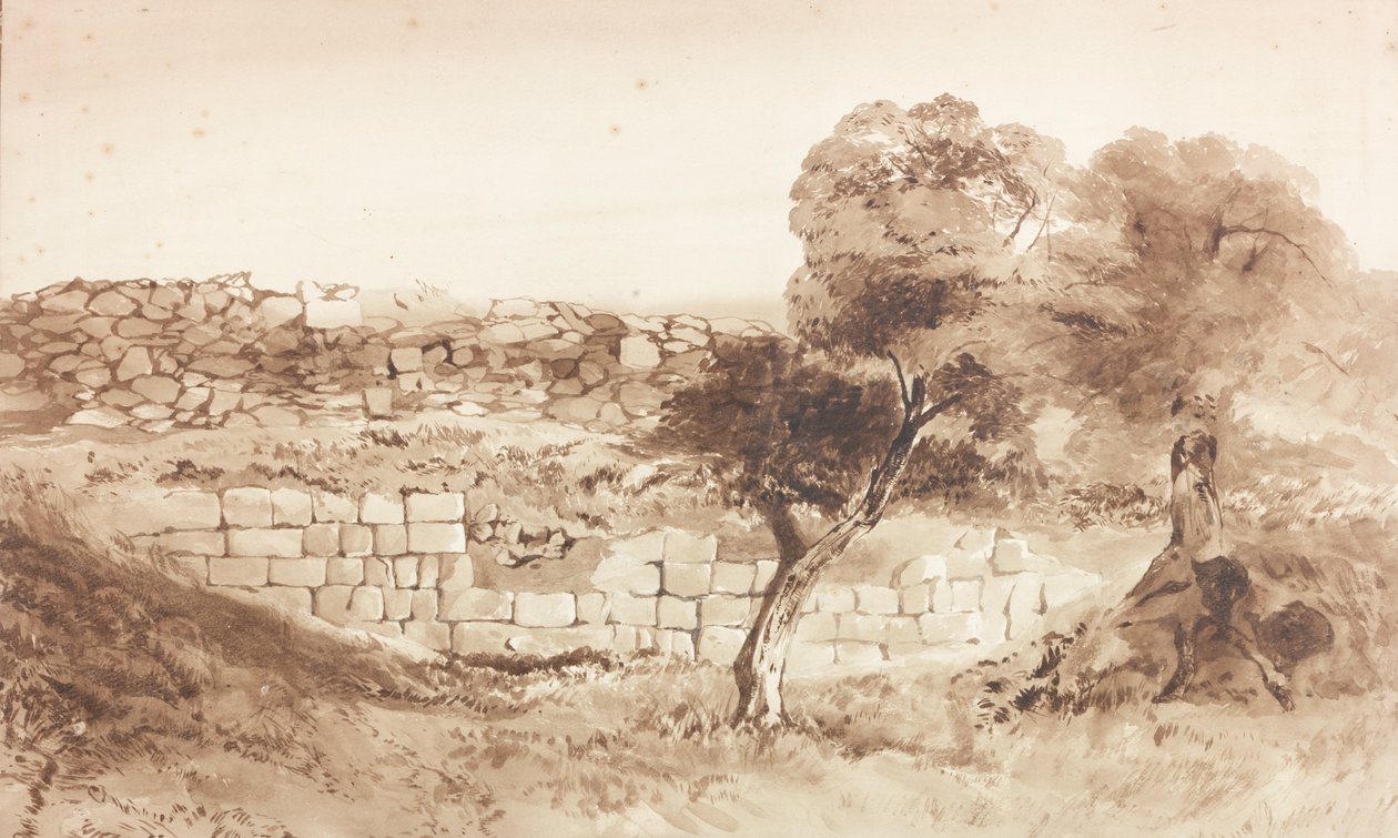 Parte del baluarte oriental de Birdoswald de Charles Richardson