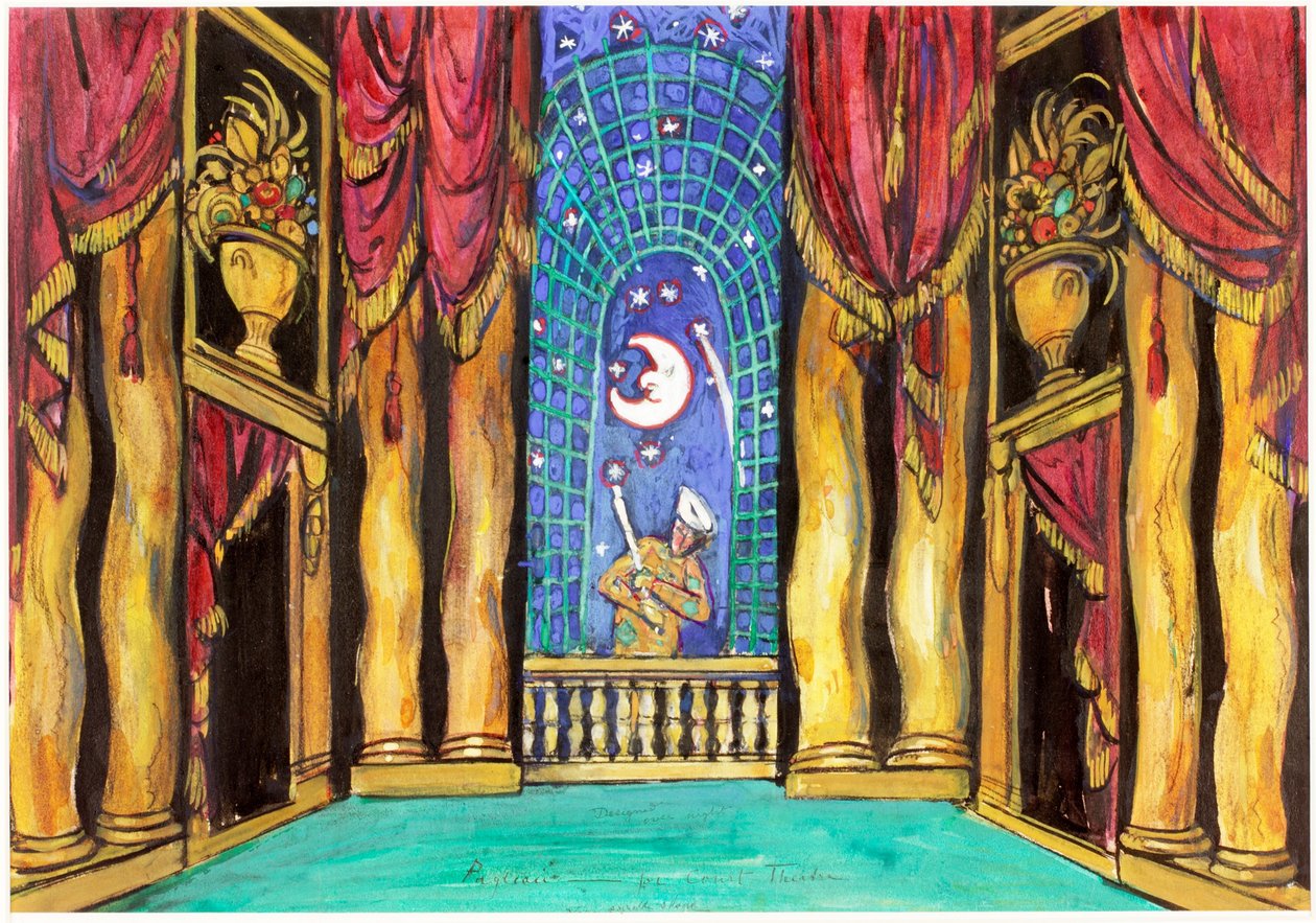 Pagliacci, Escenario para el Teatro de la Corte de Charles Ricketts