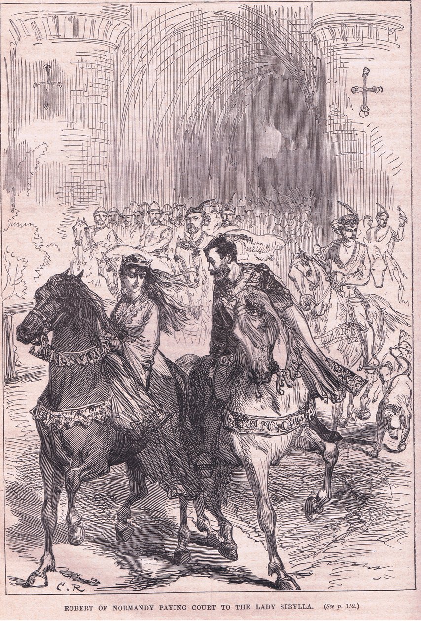 Roberto de Normandía cortejando a Lady Sibylla de Charles Ricketts