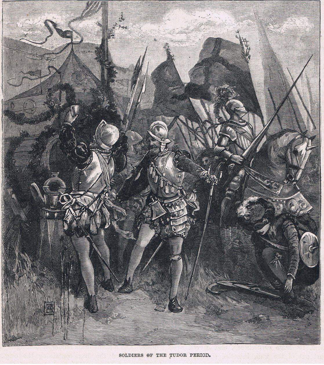 Soldados del período Tudor de Charles Ricketts