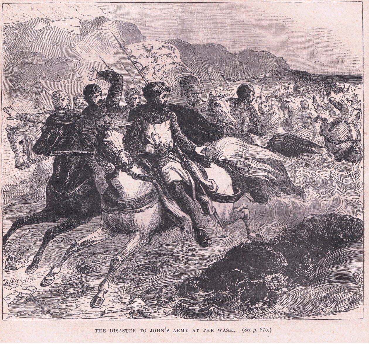 El desastre del ejército de Juan en el Wash de Charles Ricketts