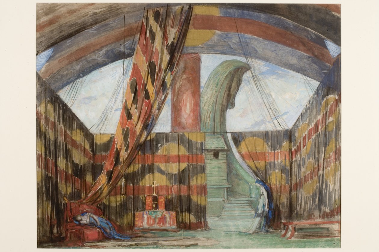 Diseño de escenario para La novia de Dionisio de Charles Ricketts