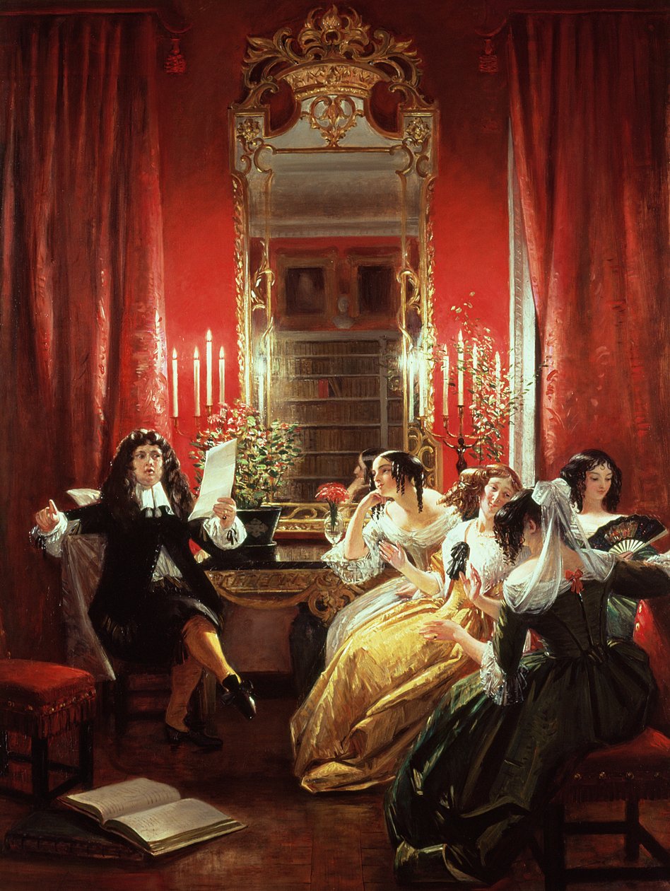 Trissotin leyendo su soneto, de 