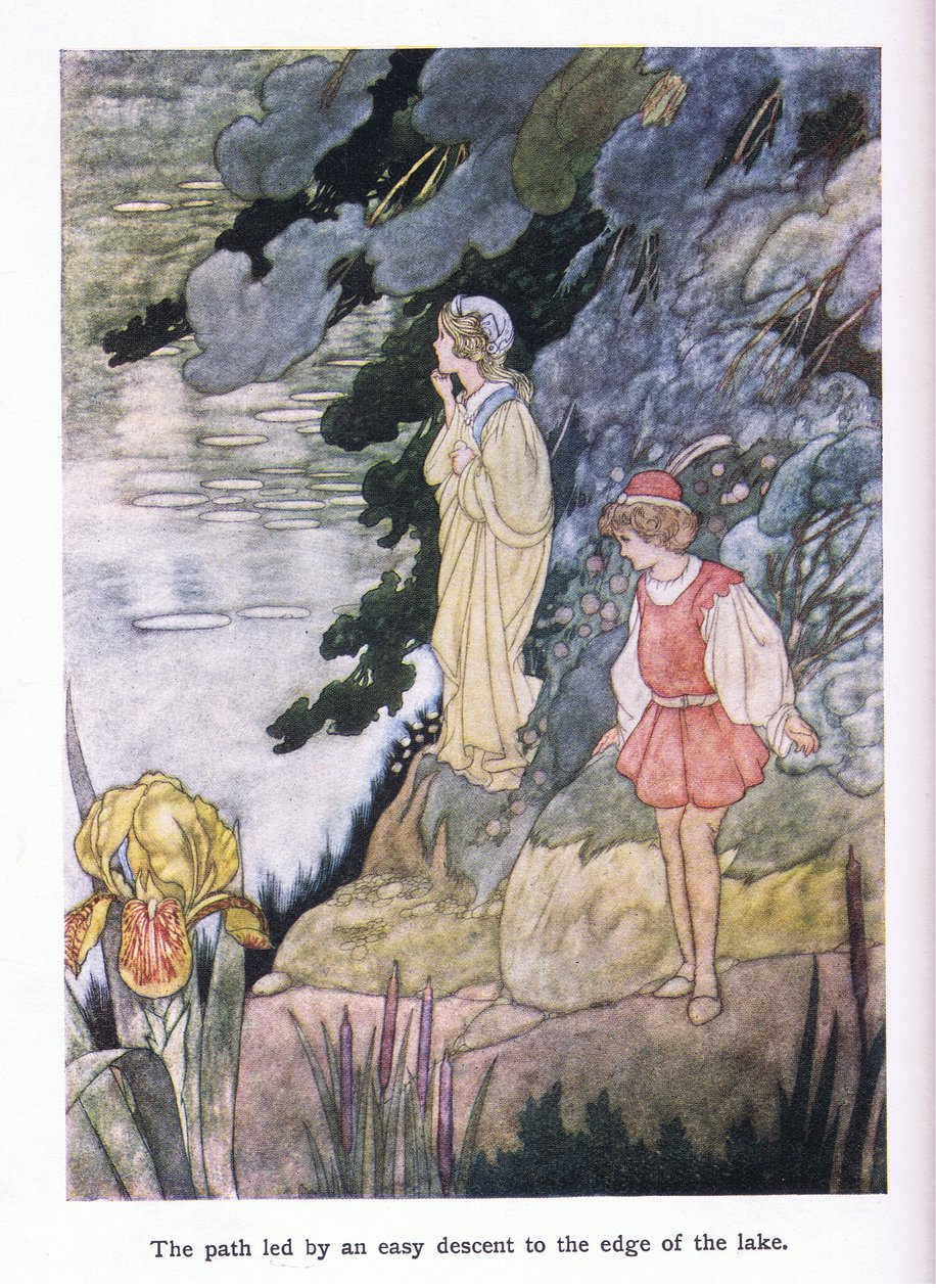 El camino conducía por un fácil descenso hasta el borde del lago de Charles Robinson