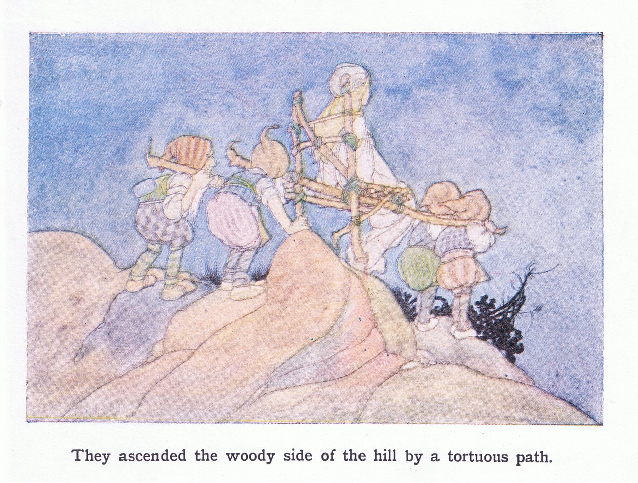 Ascendieron por el lado boscoso de la colina por un camino tortuoso de Charles Robinson