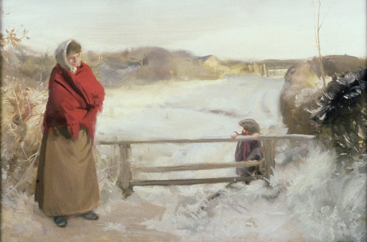 Escena de nieve de Charles Sims