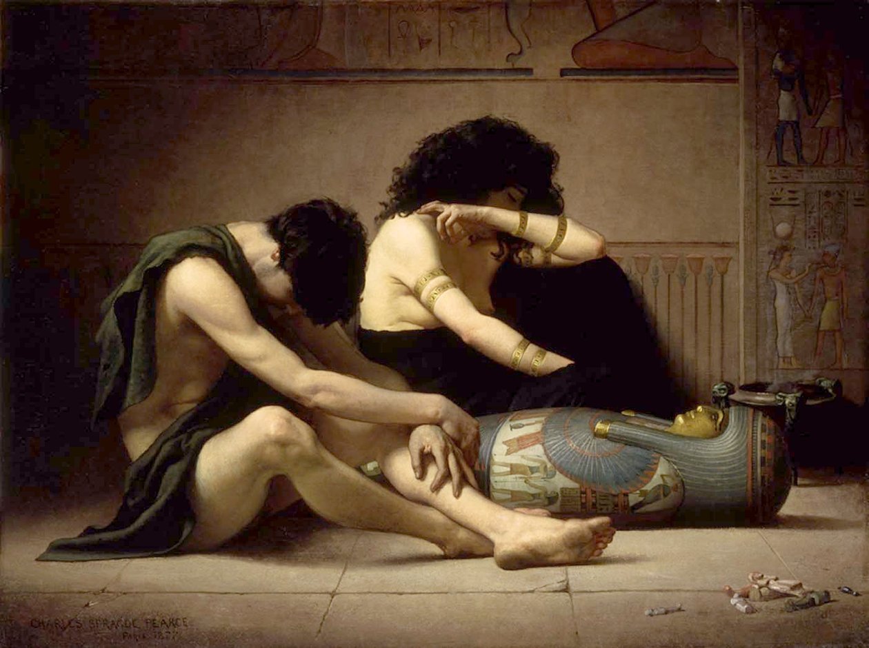 Lamentaciones por la muerte del primogénito de Egipto de Charles Sprague Pearce