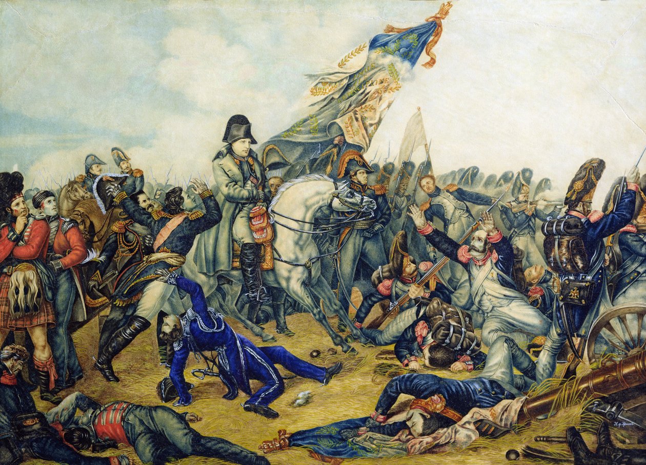 La batalla de Waterloo en 1815, 1831 de Charles Steiben