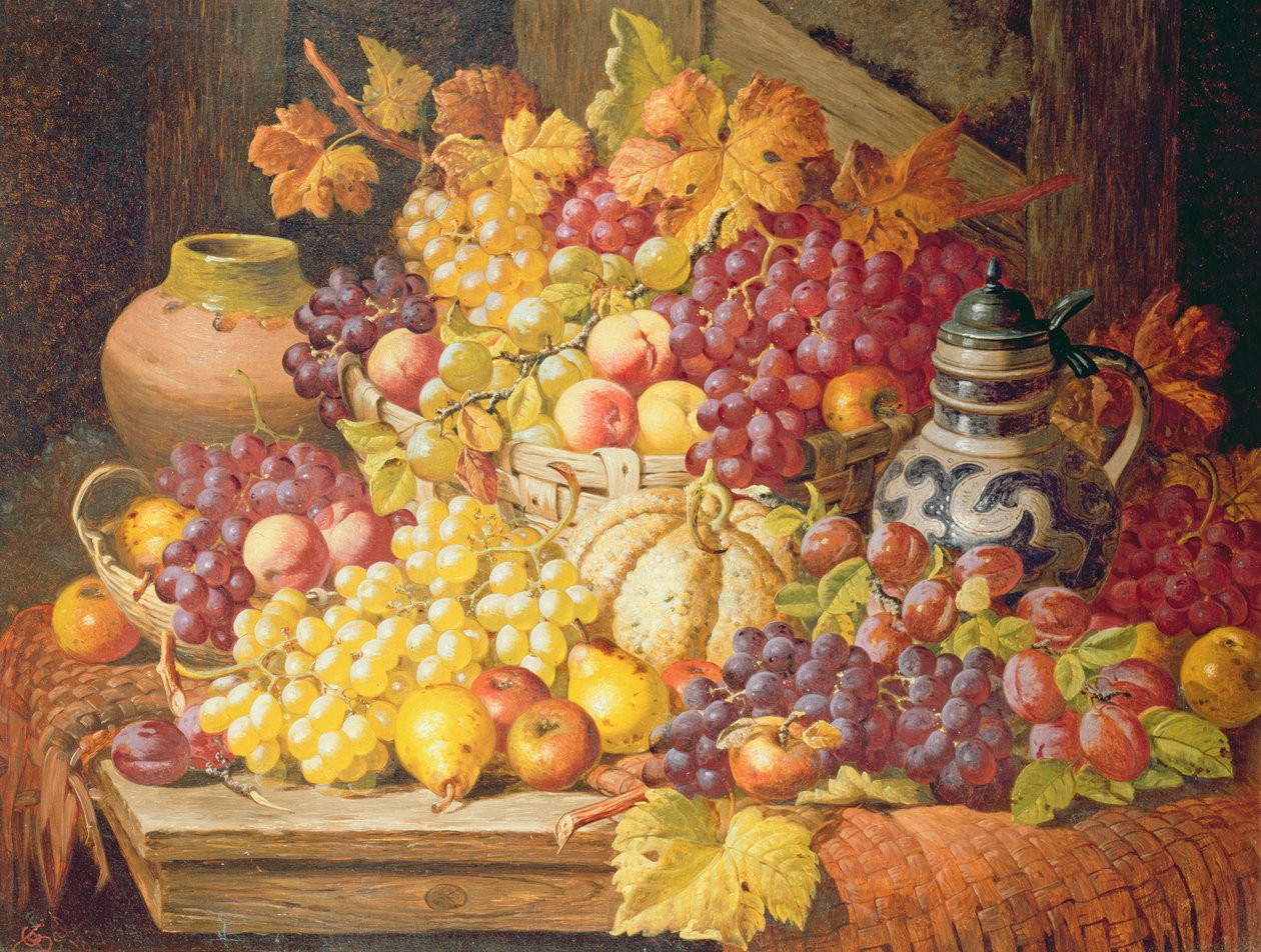 Naturaleza muerta con frutas de Charles Thomas Bale