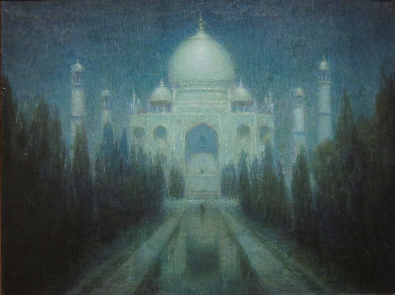 Taj Mahal a la luz de la luna de Charles William Bartlett