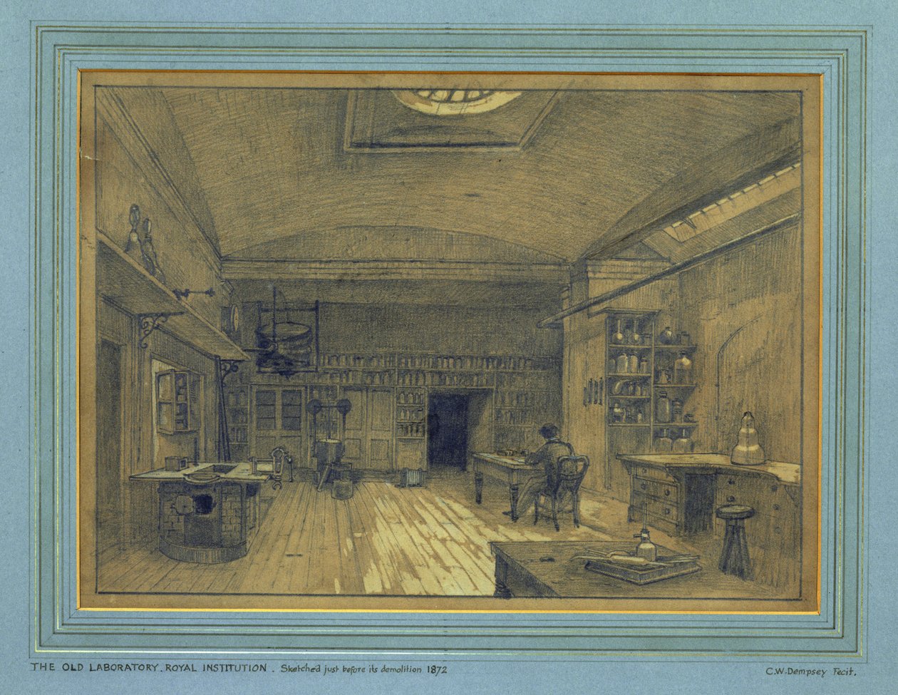 Laboratorio de la Real Institución, 1872 de Charles W. Dempsey