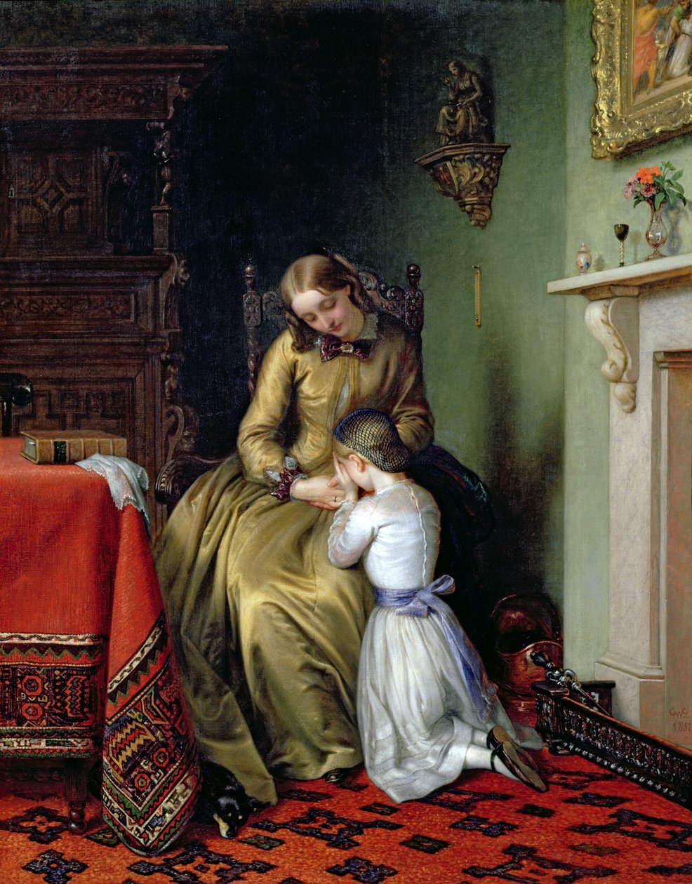 Hora de Oración, 1854 de Charles West Cope