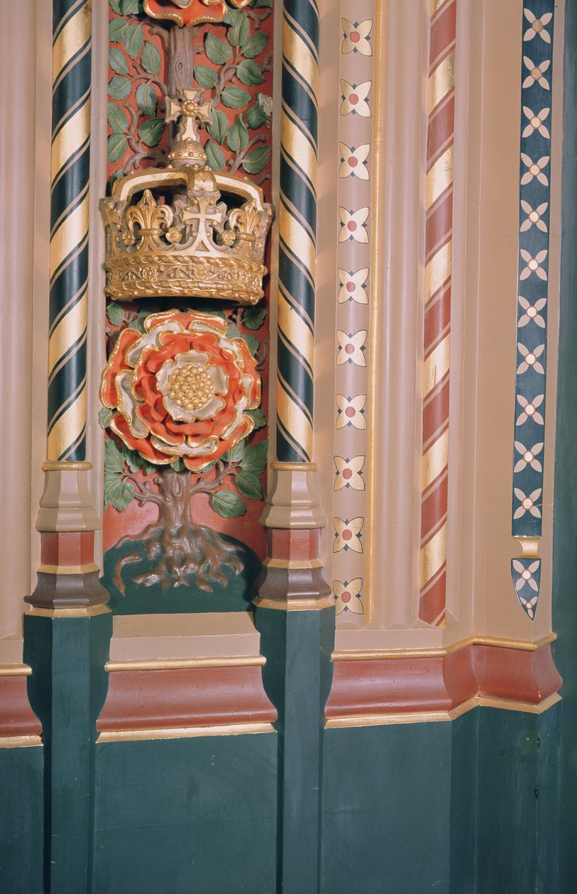 (detalle) de la arquitectura de la puerta en la Galería Real, c.1841 de Charles Barry