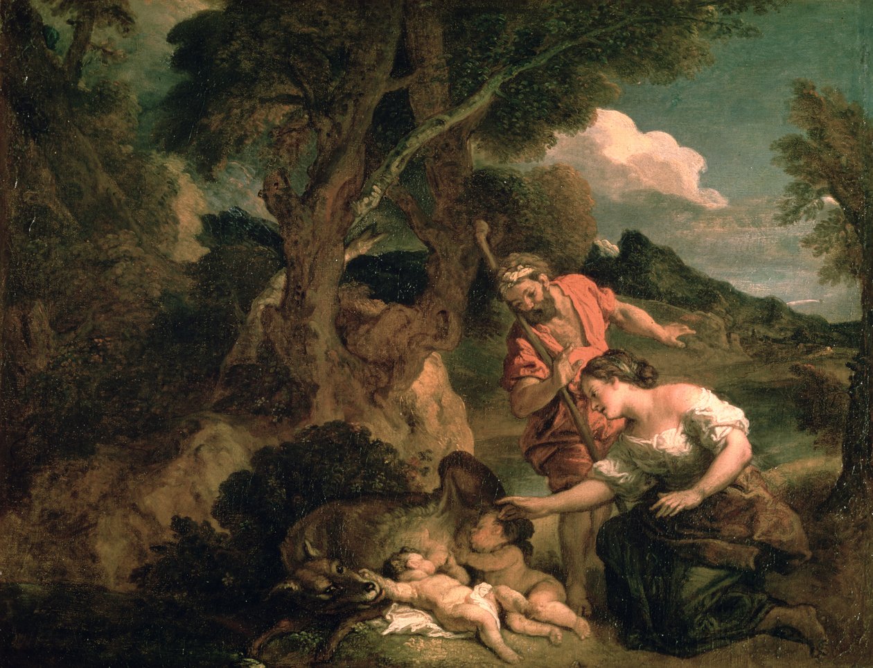 Rómulo y Remo | Charles de la Fosse | Impresión de arte