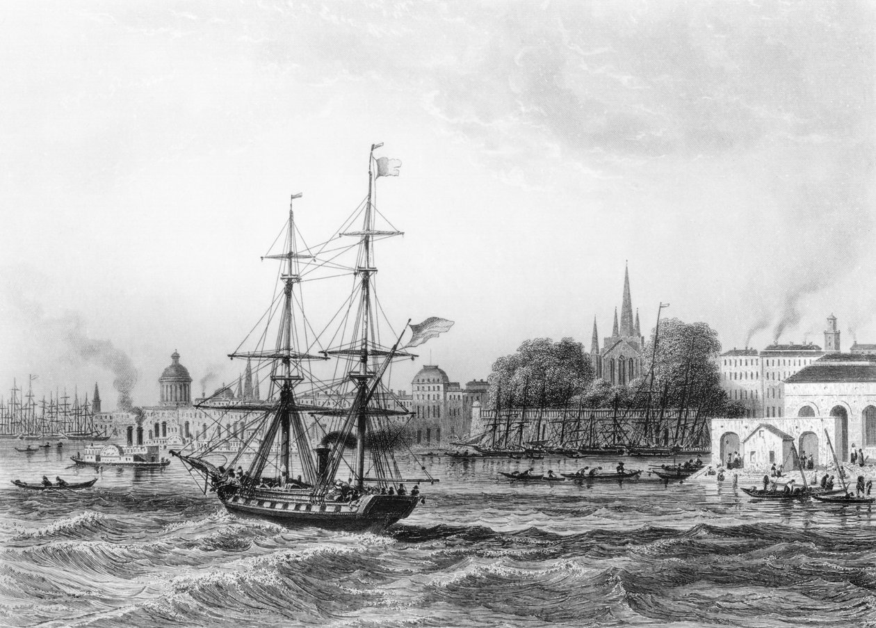 El puerto de Nueva Orleans de Charles de Lalaisse