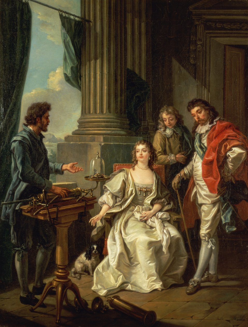 Experimento neumático, uno de una serie, 1777 de Charles Amedee Philippe van Loo