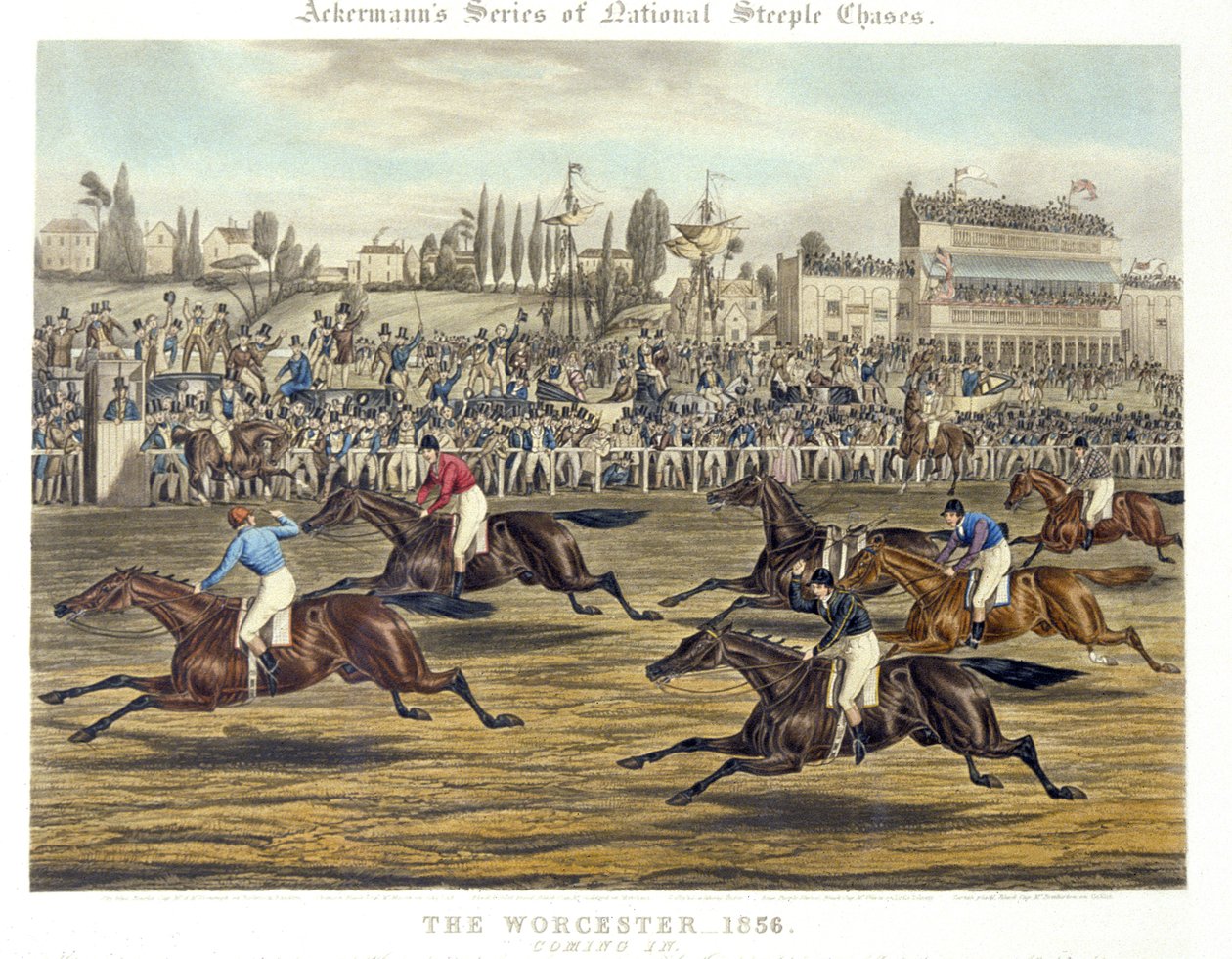 El Worcester: Llegando, grabado por Charles Hunt de Charles Hunt