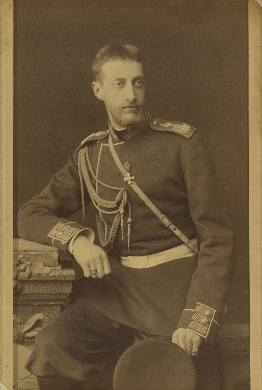 Constantin Constantinovitch de Russie - Retrato del Gran Duque Constantino Constantinovich de Rusia (1858-1915), por Bergamasco, Charles (Karl) (1830-1896). Foto en albúmina, c. 1880. Archivo Estatal de Cine y Fotografía de Rusia, Krasnogorsk de Charles Bergamasco
