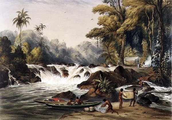 Catarata de Navidad en el Río Berbice, de 