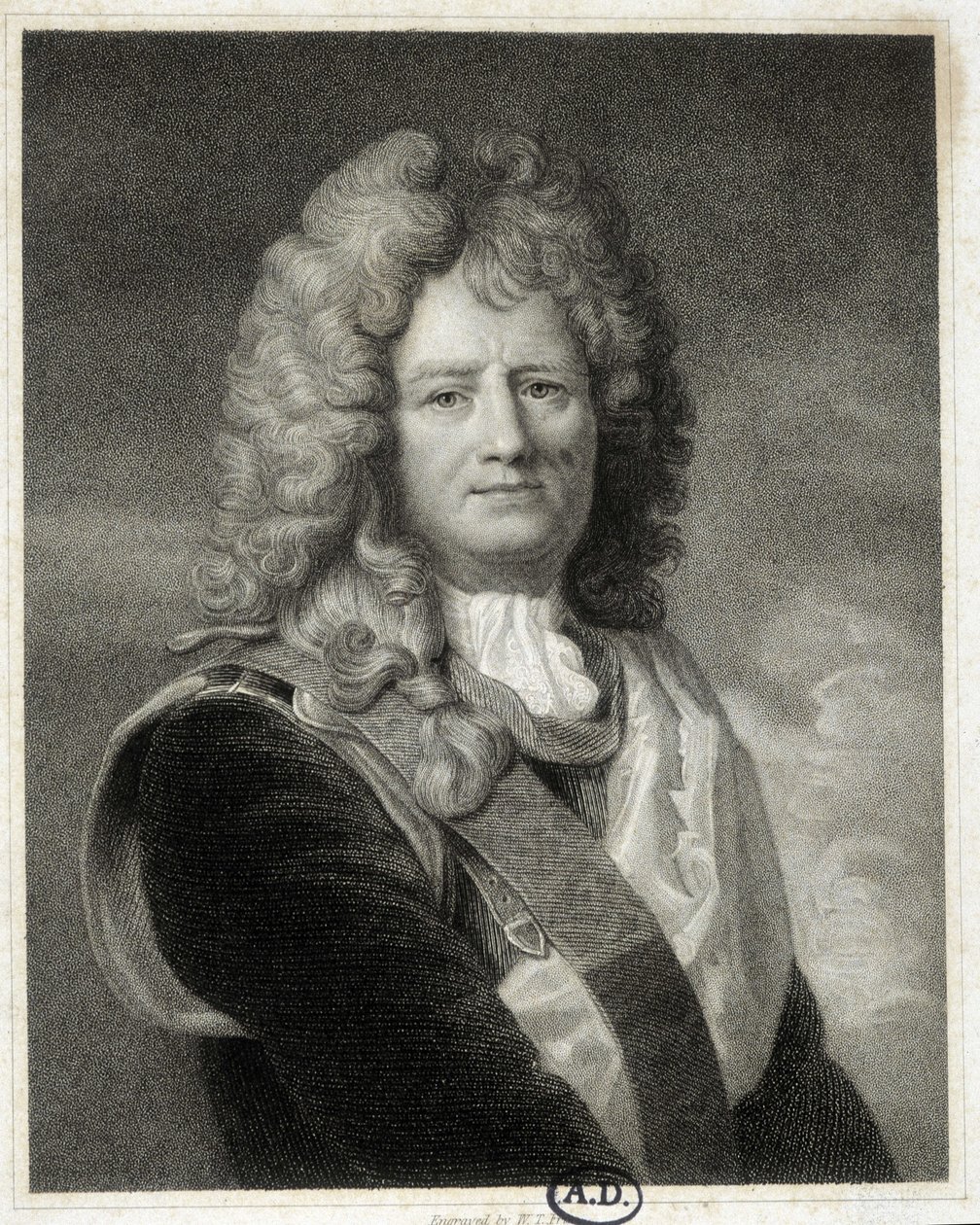 Retrato de Vauban - una pintura de Le Brun de Charles (after) Le Brun