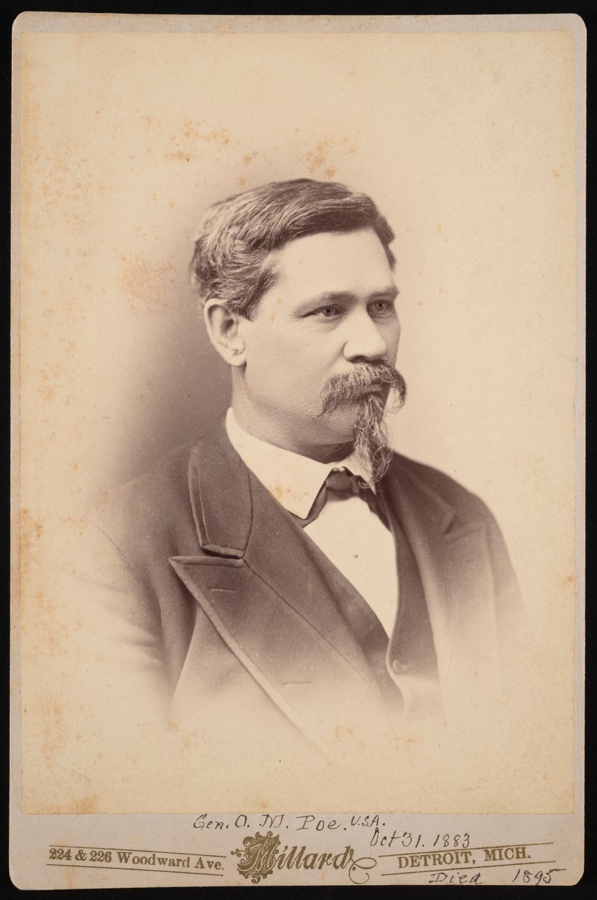 Retrato de Orlando Metcalfe Poe 1832-1895, 31 de octubre de 1883 de Charles A Millard