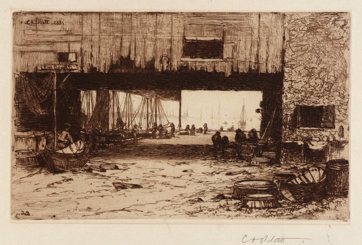 Casas de pescado--Interior de Charles A. Platt