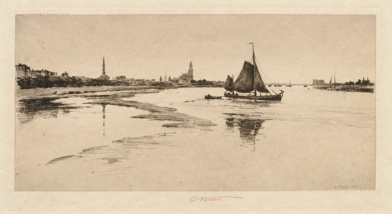 Arnheim en el Rin, 1888 de Charles Adams Platt