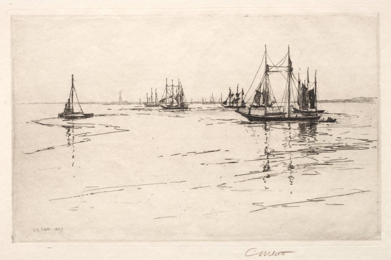 Buttermilk Channel, Nueva York, 1889 de Charles Adams Platt