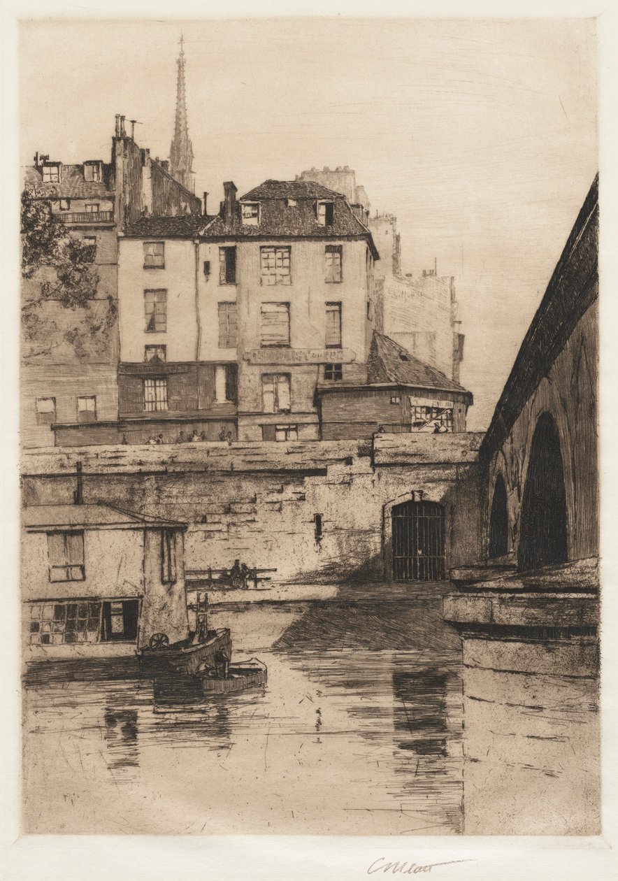 Quai des Orfèvres, París, 1886 de Charles Adams Platt