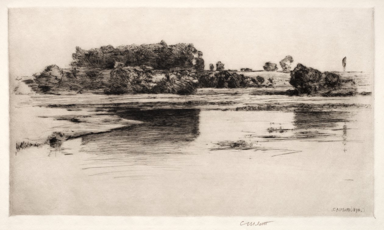 El Río Charles, 1890 de Charles Adams Platt