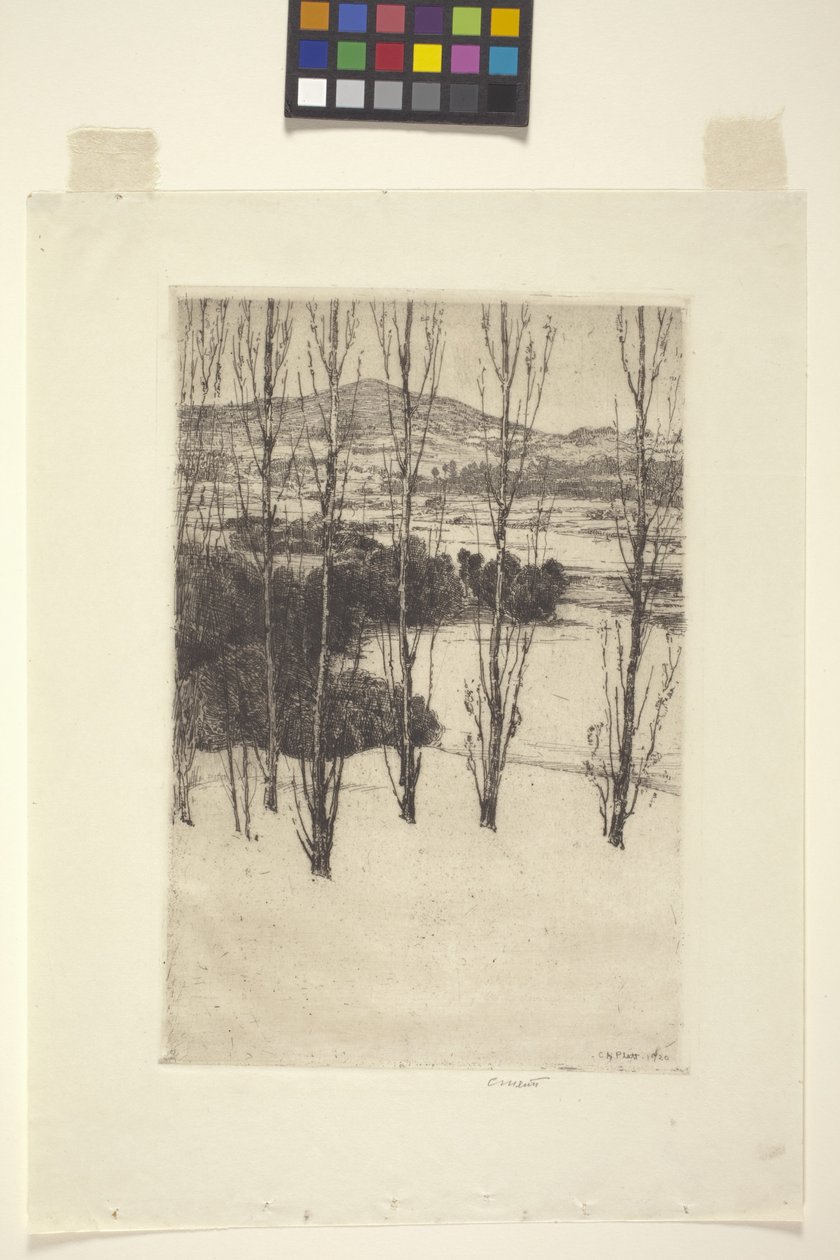 La montaña (tinta) de Charles Adams Platt
