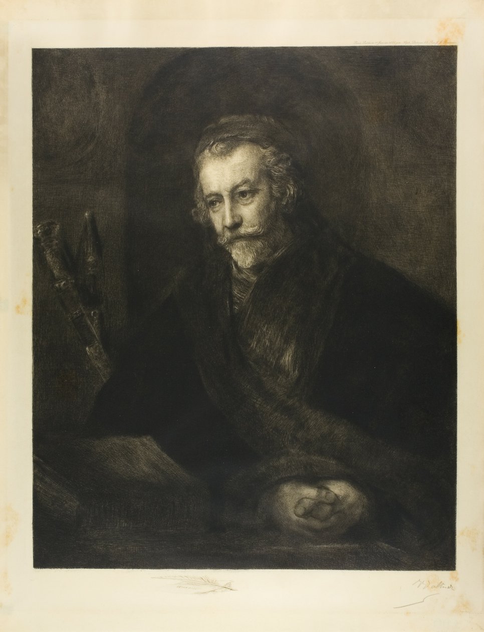 Retrato de un hombre con gorra de Charles Albert Waltner