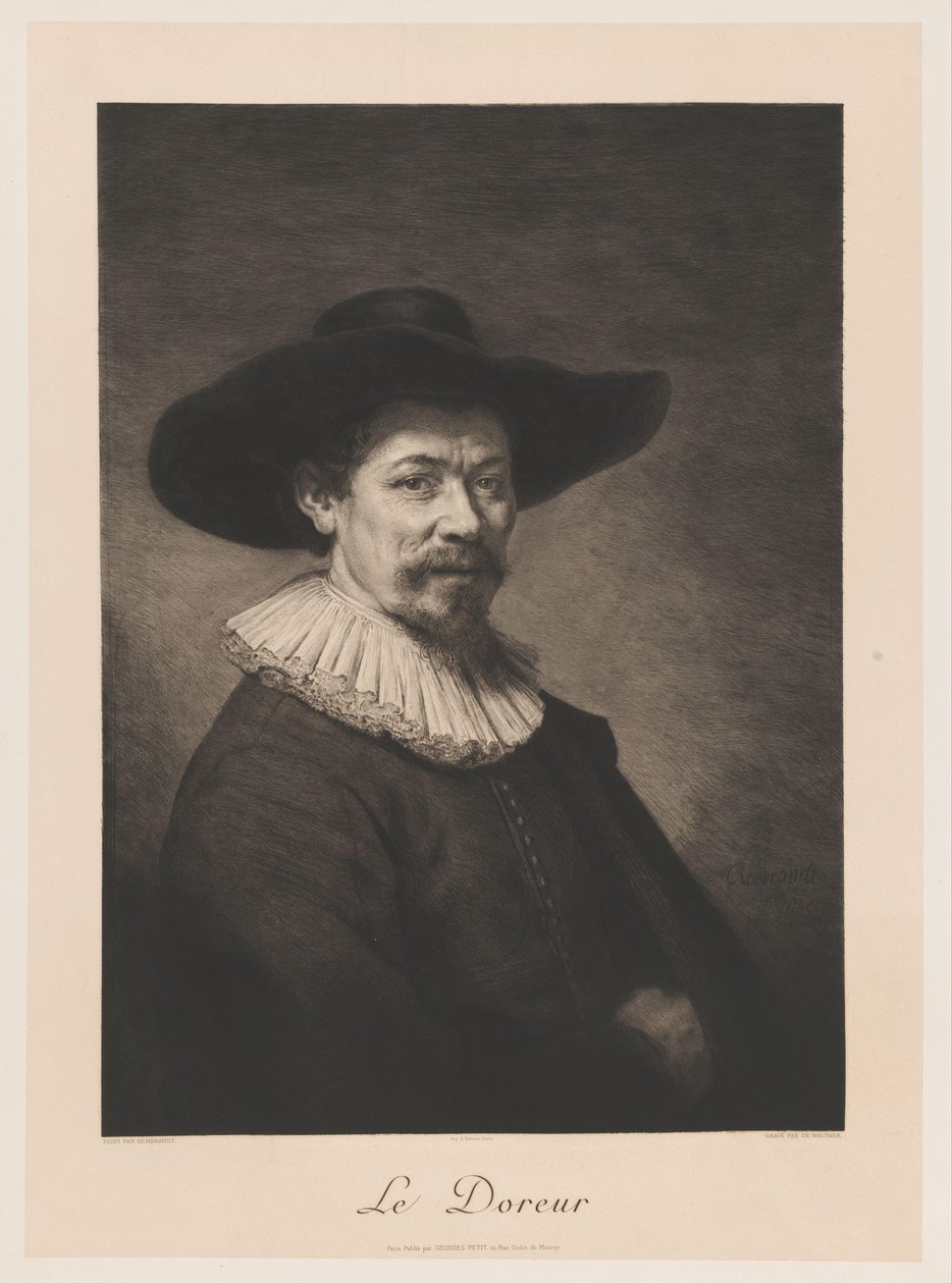 Retrato de Herman Doomer Le Doreur (título sobre objeto) de Charles Albert Waltner
