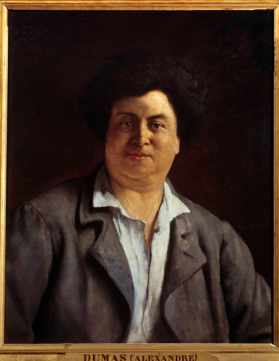 Retrato del escritor Alexandre Dumas padre de Charles Alphonse Paul Bellay