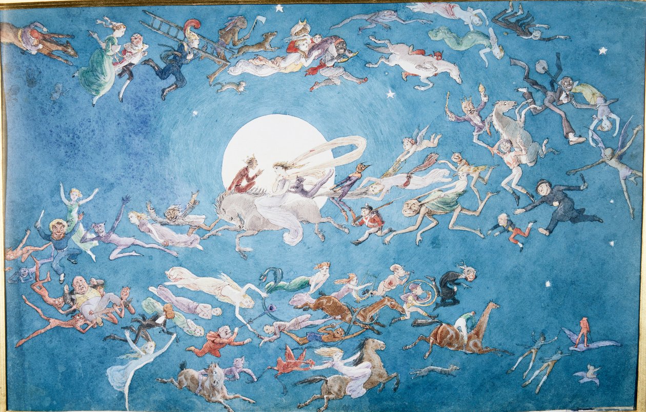Una danza alrededor de la luna de Charles Altamont Doyle