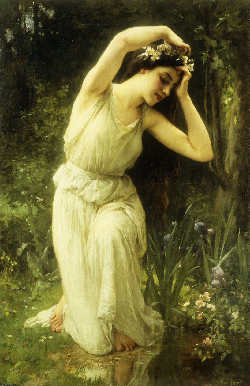 Una ninfa en el bosque de Charles Amable Lenoir