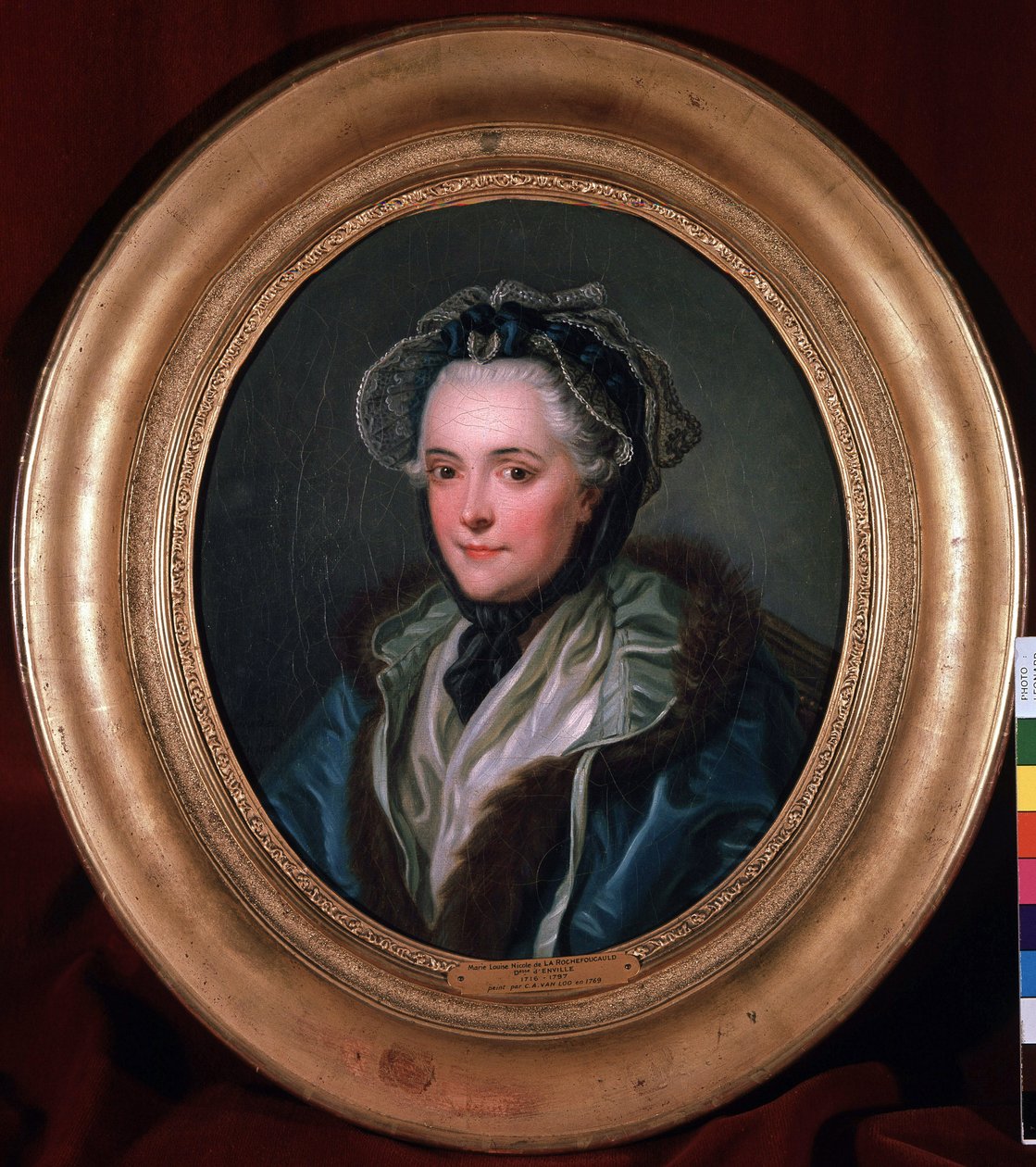 Retrato de Marie-Louise-Nicole, Duquesa de Enville (1716-1797) de Charles Amedee Philippe van Loo