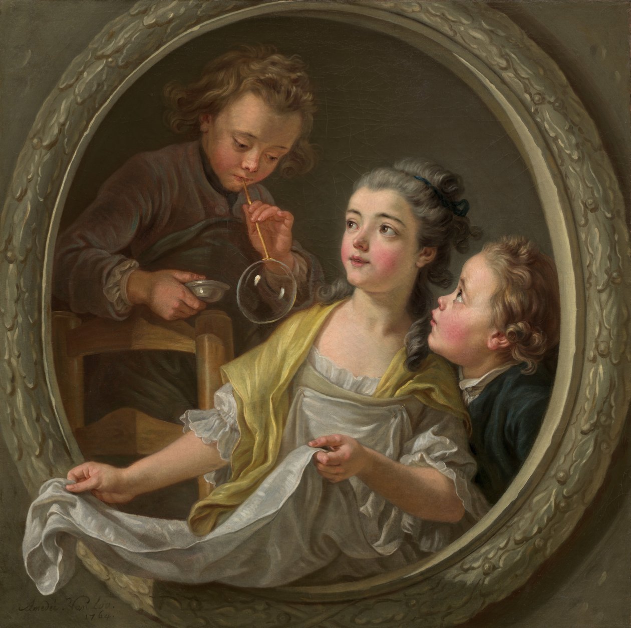 Burbujas de jabón de Charles Amedee Philippe van Loo