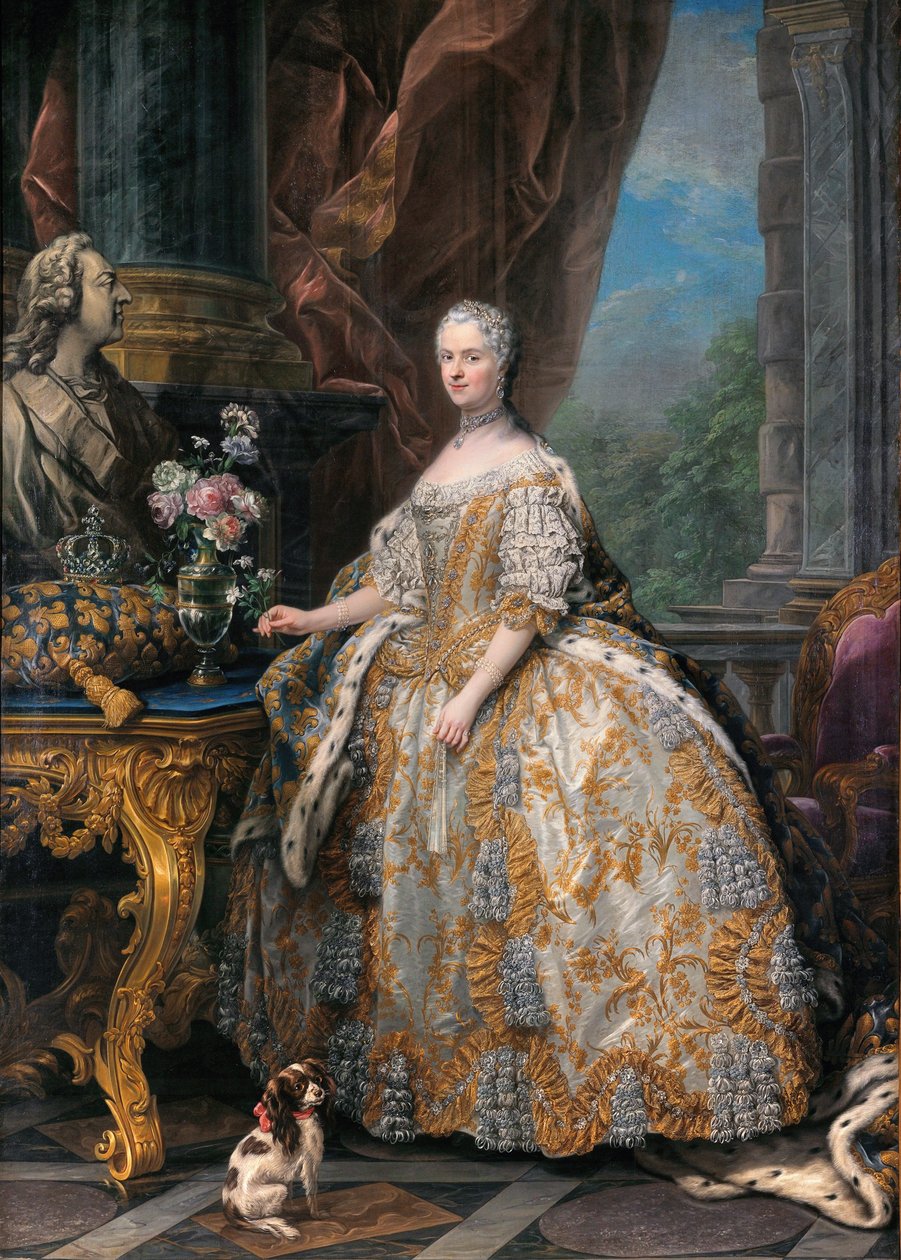 Francés: Marie Leszczinska, reine de France (1703-1768) Marie Leszczinska, reina de Francia (1703-1768) de Charles André van Loo