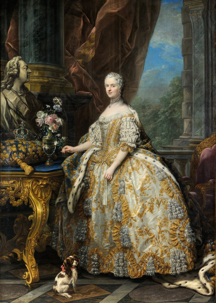 Francés: Marie Leszczinska, reine de France (1703-1768) Marie Leszczyńska de Charles André van Loo