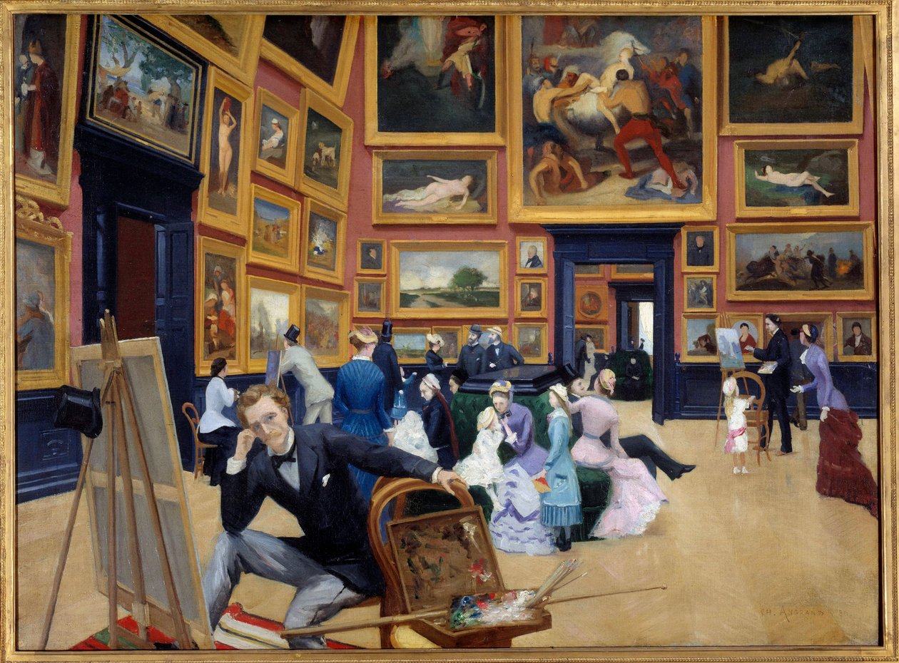 Vista interior del museo de Bellas Artes de Rouen de Charles Angrand
