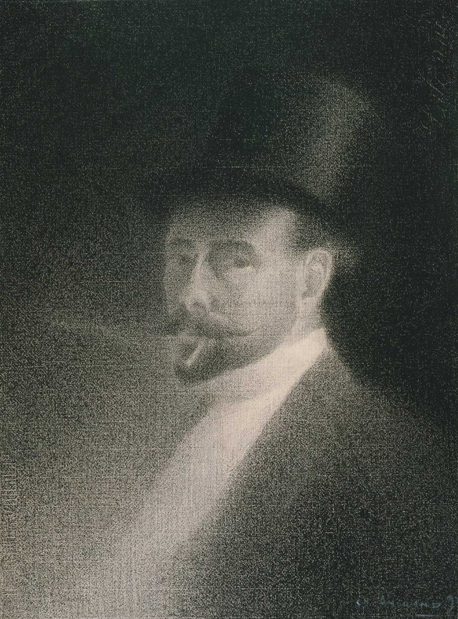 Autorretrato, 1892 de Charles Angrand
